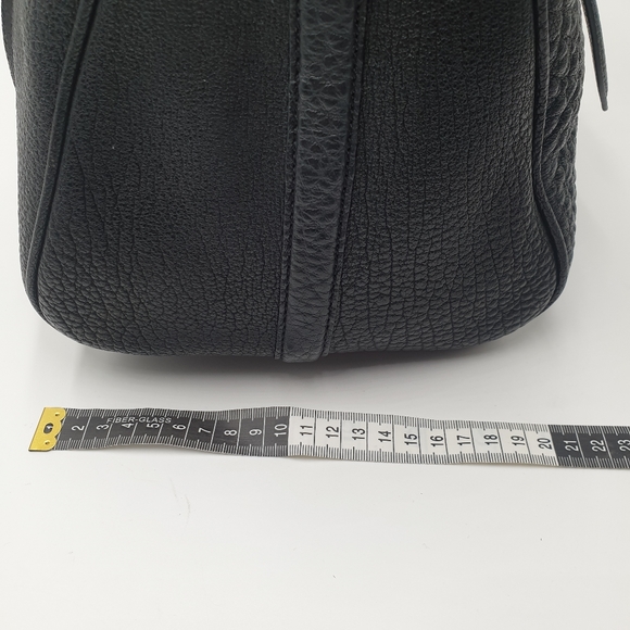 EXTRA 30% OFF🖤Alexander Wang Boston Bag Black Pebbled Leather Gold Tone Handbag - Picture 7 of 16